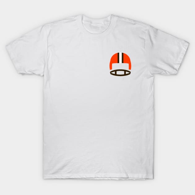 Retro Cleveland Football Helmet T-Shirt by twothree